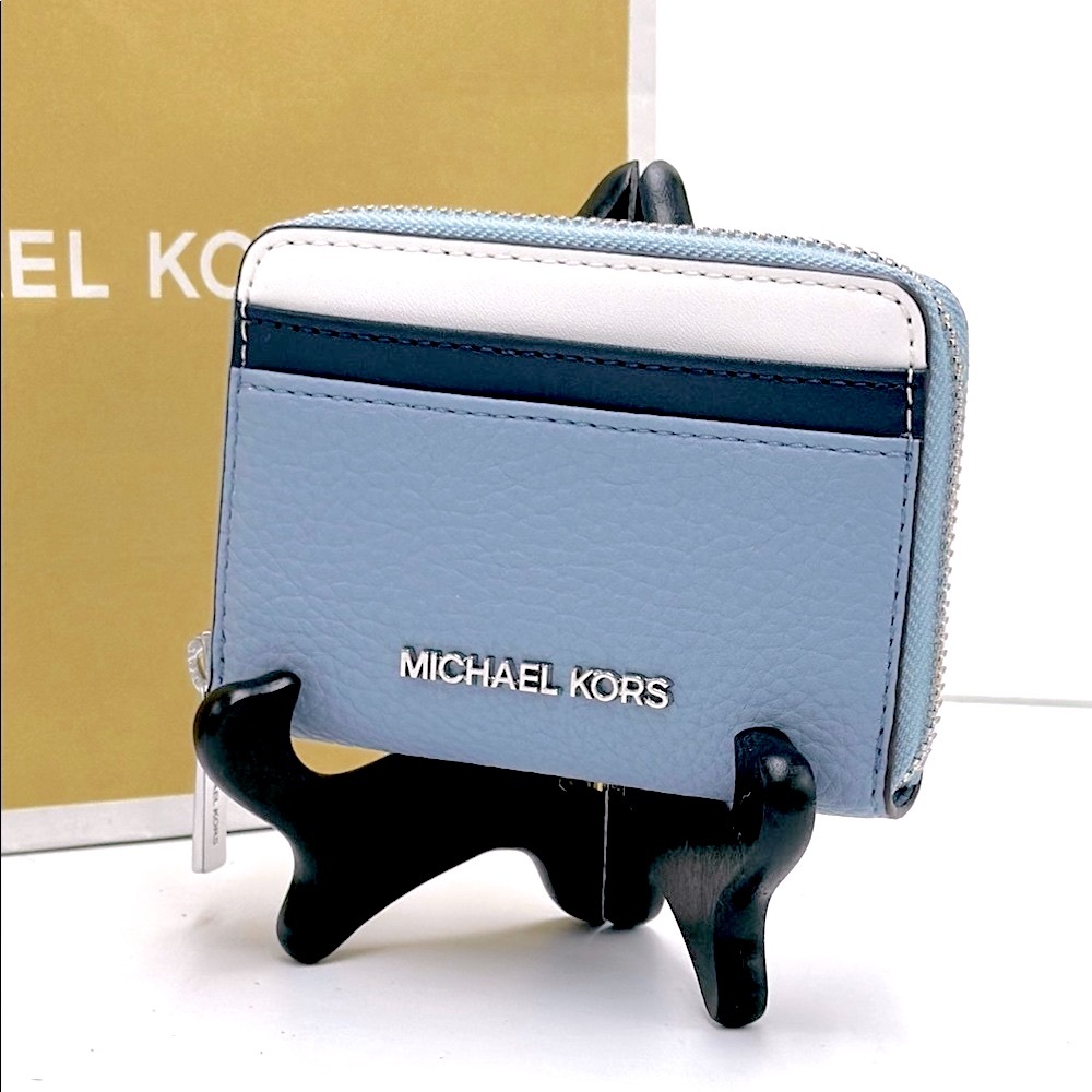 Michael Kors Jet Set Travel Medium Zip Around Color-Block Wallet Card Case